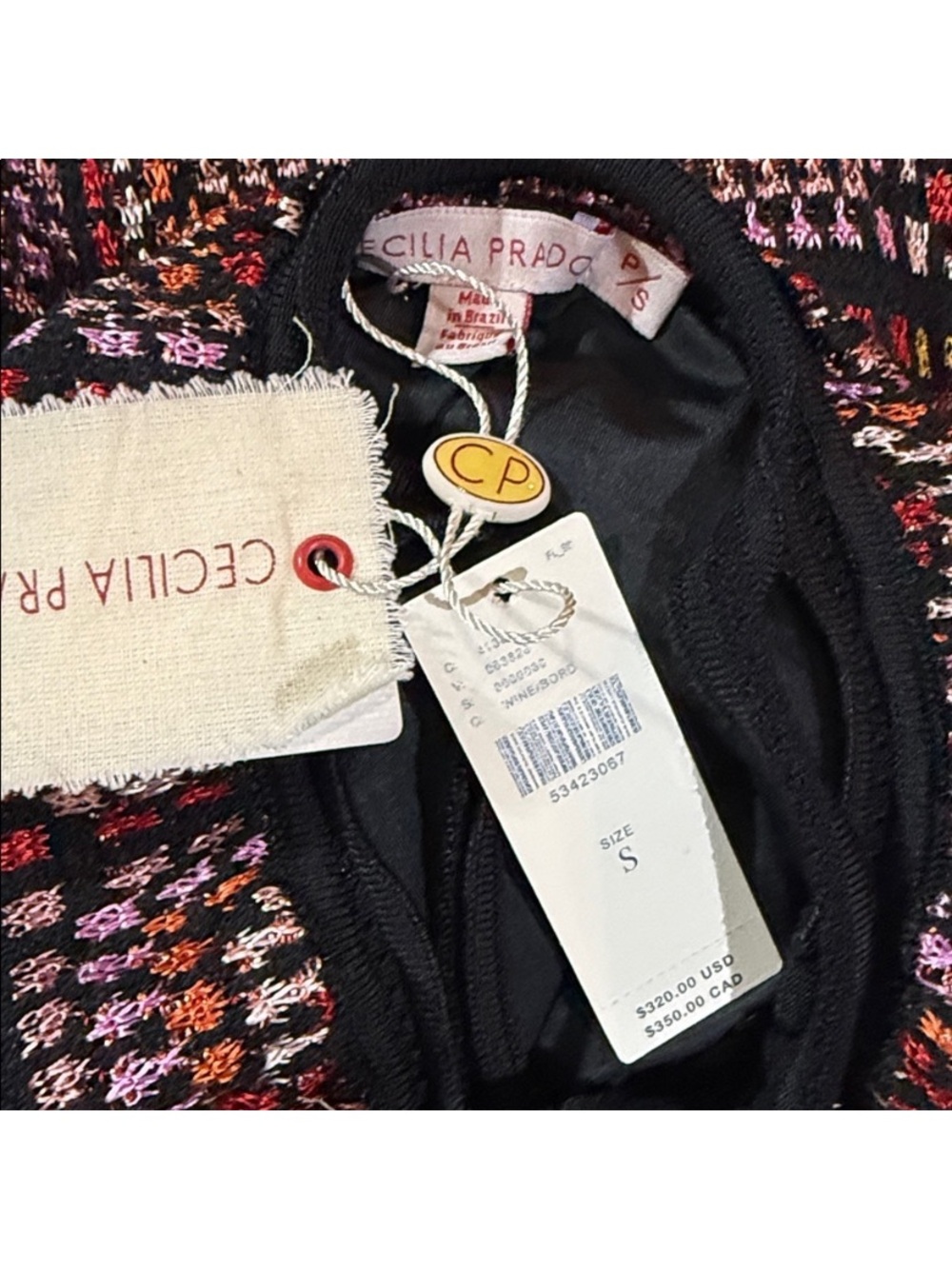 NWT Anthropologie Cecilia Prado Crochet Hand Crafted Boho Knit Midi Dress S $320 - Picture 2 of 3